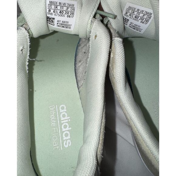 Adidas Courtset 7 Mint Green Suede Low Top Sneakers Size US 8